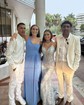 Mermaid V-neck Sparkly Sequin Prom Dresses With Appliques