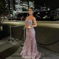 Mermaid V-neck Sparkly Sequin Prom Dresses With Appliques