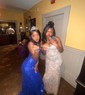 Mermaid V-neck Sparkly Sequin Prom Dresses With Appliques