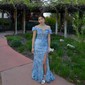 Mermaid Off-the-shoulder Lace Tulle 3D Floral Prom Dresses