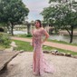 Mermaid Off-the-shoulder Lace Tulle 3D Floral Prom Dresses