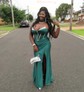 Mermaid Strapless Satin Corset Prom Dresses With Ruched