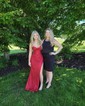 Sheath/Column Cowl Neck Floor-length Glitter Prom Dresses With Ruched