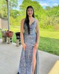 Mermaid V-neck Sparkly Sequin Prom Dresses With Beading