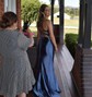 Mermaid V-neck Satin Corset Prom Dresses With Beading