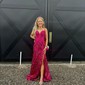 Mermaid V-neck Sparkly Sequin Prom Dresses