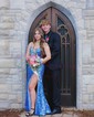 Mermaid V-neck Sparkly Sequin Prom Dresses