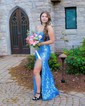 Mermaid V-neck Sparkly Sequin Prom Dresses