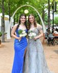Sheath/Column Sweetheart Satin Corset Prom Dresses With Ruched