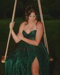 A-line Cowl Neck Tulle Prom Dresses With Ruched
