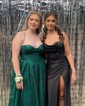 A-line Cowl Neck Tulle Prom Dresses With Ruched