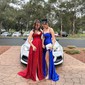 A-line Cowl Neck Tulle Prom Dresses With Ruched