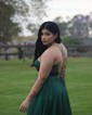 A-line Cowl Neck Tulle Prom Dresses With Ruched
