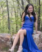 Mermaid V-neck Glitter Corset Prom Dresses With Beading