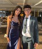Sheath/Column Cowl Neck Satin Corset Prom Dresses With Beading