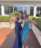 Sheath/Column Cowl Neck Satin Corset Prom Dresses With Beading