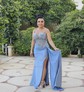 Sheath/Column Sweetheart Satin Corset Prom Dresses With Appliques