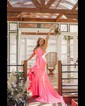 Sheath/Column V-neck Satin Corset Prom Dresses With Bow