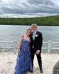 Ball Gown Sweetheart Tulle Tiered Prom Dresses With Appliques