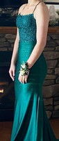 Mermaid Square Neck Jersey Beaded Prom Dresses With Appliques