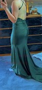 Mermaid Square Neck Jersey Beaded Prom Dresses With Appliques