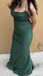 Mermaid Square Neck Jersey Beaded Prom Dresses With Appliques