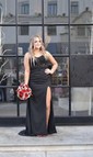 Mermaid Strapless Stretch Crepe Corset Prom Dresses With Appliques