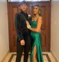 Sheath/Column Sweetheart Satin Corset Prom Dresses With Appliques