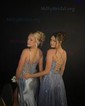Sheath/Column Sweetheart Satin Corset Prom Dresses With Appliques