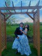 Ball Gown Sweetheart Chiffon Floral Prom Dresses With Ruched