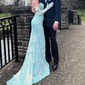 Sheath/Column V-neck Sparkly Sequin Prom Dresses With Appliques