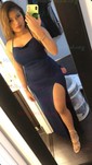 Sheath/Column Scoop Neck Jersey Prom Dresses With Ruched