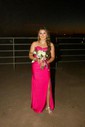 Mermaid Strapless Stretch Crepe Corset Prom Dresses With Appliques