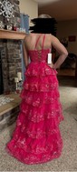 Ball Gown One Shoulder Sequin Tiered Prom Dresses