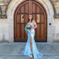Mermaid Off-the-shoulder Sparkly Sequin Prom Dresses With Appliques