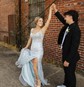 Mermaid Off-the-shoulder Sparkly Sequin Prom Dresses With Appliques